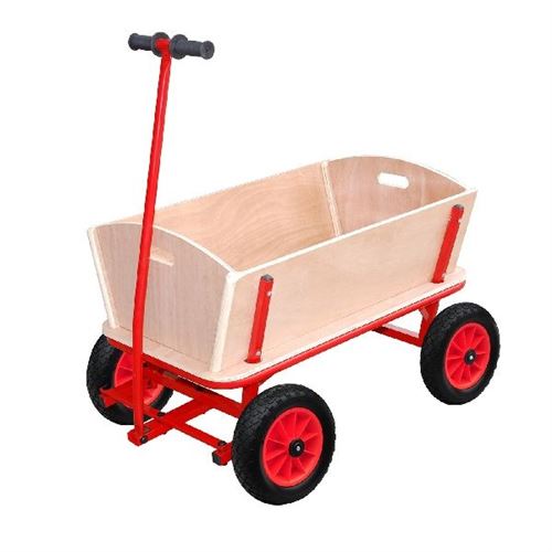 Outdoor chariot en bois 85 x 61 x 56 x 56 cm naturel
