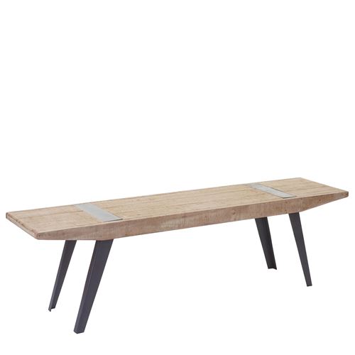 Banquette MENDLER HWC-A15b, banc de salle à manger, bois de sapin rustique, massif, 160cm