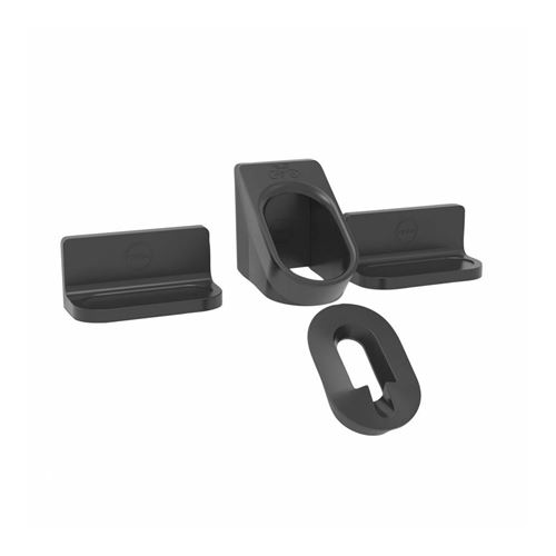 Presentoir-support 1 velo cycloc super hero mural noir (fixation par la pedale automatique et 2 supports roues)