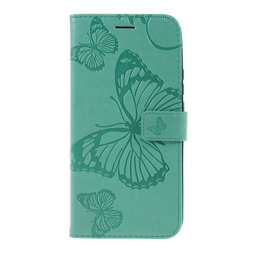 Etui en PU papillon avec support vert pour votre Huawei P Smart Z/Y9 Prime 2019