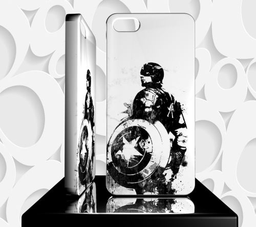 Coque Design Iphone 5S AVENGERS Captain America - Réf 66