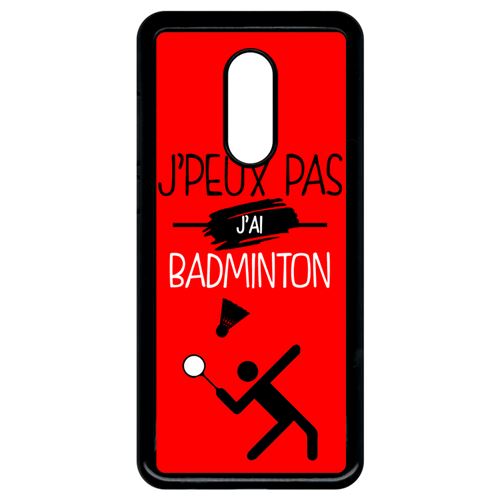 Coque xiaomi redmi 5 plus j peux pas j ai badminton 6