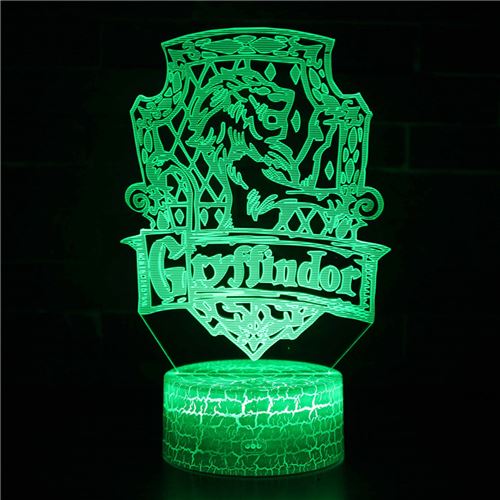 Lampe 3D Tactile Veilleuses Enfant 7 Couleurs avec Telecommande - Harry potter #252