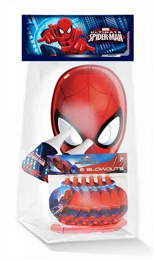 Marvel paquet de fête Ultimate Spider-Man rouge/bleu 9-pièces