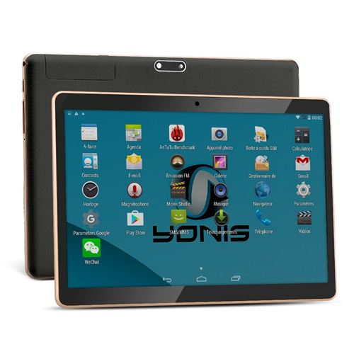  Tablette 4G 9.6 Pouce Android Lollipop Octa Core 2Go Ram Bluetooth GPS 32Go Noir - YONIS 