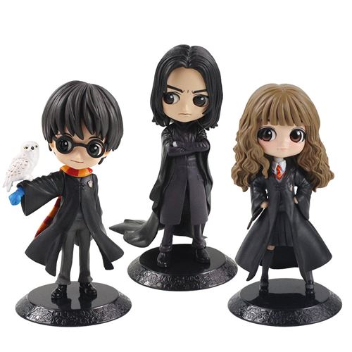 Set de 3 pièces Figurines Q Version Harry Potter Hermione Granger Severus Snap 15 cm