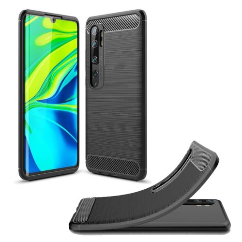 Coque brossée noire Xiaomi Mi Note 10 / Mi Note 10 PRO Carbon Fiber Antichoc - Accessoires Pochette Case