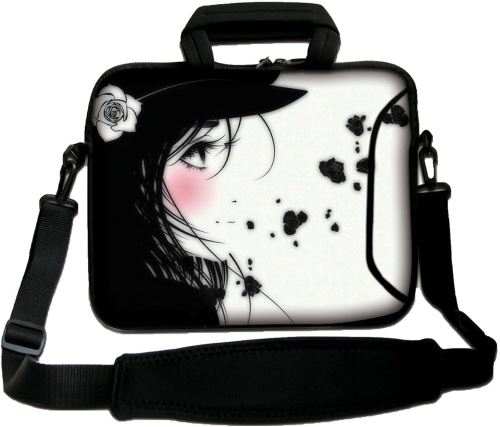 Luxburg 13 Pouces Sac Bandoulière Sacoche Housse Pochette pour Ordinateurs Portables Souple avec Poignée