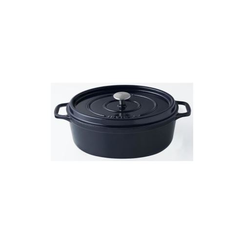 Invicta Cocotte Ovale - O 33 Cm - Bleu Reglisse - Tous Feux Dont Induction