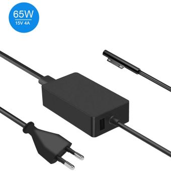 Chargeur Voiture 15V 102W Pour Microsoft Surface – Compatible Pro, Book, Laptop, Go – DC Allume-cigare