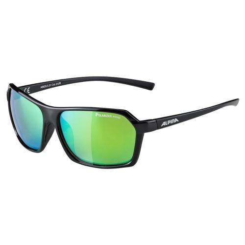 Alpina Finety P Lunettes P Miroir Polarisé Noir Lentille Vert Polarisé