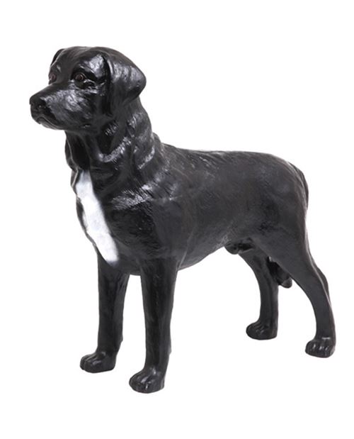 Statue CHIEN labrador noir - 90 cm