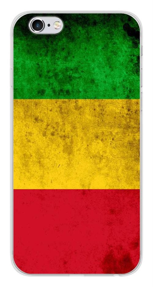 Coque en silicone imprimée compatible iPhone 6 Plus iPhone 6S Plus Drapeau Mali