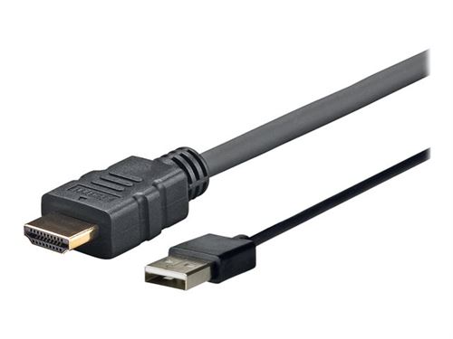 VivoLink prohdmiusb5 5 m HDMI USB A Noir Adaptateur de câble vidéo – adaptateurs de câble vidéo (5 m, HDMI, USB A, Male Connector, Male Connector, Noir)