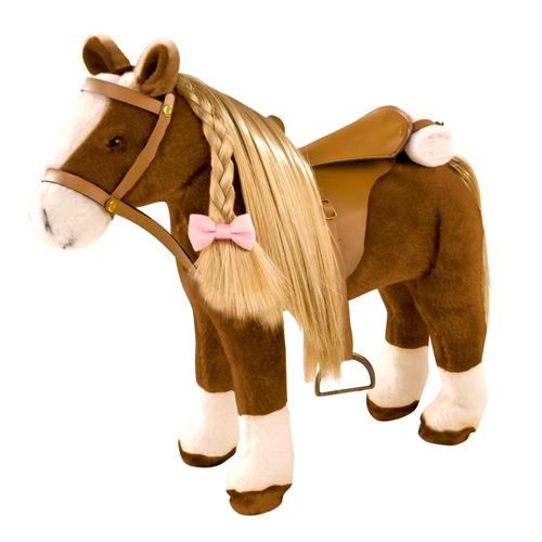 Gotz - Cheval à peigner, selle et harnais, 52 cm