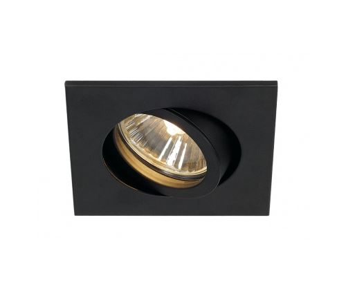 New tria 68 gu10 carre encastré, noir mat, max. 50w, clips ressorts