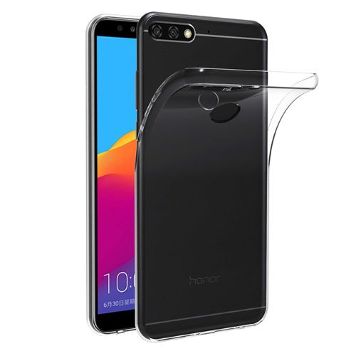 Coque Gel TPU Transparent pour HUAWEI Y7 2018 - Coque Housse Etui Protection Gel TPU Silicone Souple Ultra Mince Fine Slim Leger Phonillico®