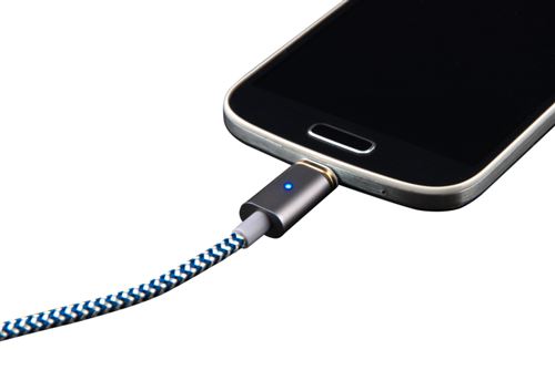 360 degrés Câble Magnétique 3-en-1 avec 3 adaptateurs aimantés pour  appareils Android iPhone 6/7/8/X/XS P Samsung Galaxy - Argent - Câbles USB  - Achat & prix