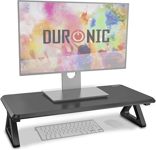 Duronic DM06-1 Réhausseur d'écran/Support pour écran d'Ordinateur/Ordinateur Portable/écran TV - Surface de 62 x 30 cm – Hauteur de 15 cm
