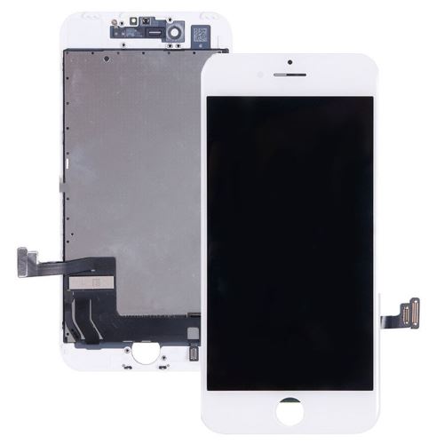 Vitre tactile + ecran lcd retina assemble sur chassis pour iphone 7 blanc