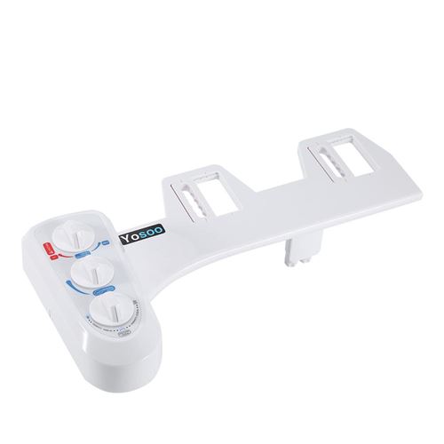 Bidet Nettoyeur de Toilettes Kit Douchette Bidet pour WC Buse Double Eau Froide / Chaude Hygiène Intime