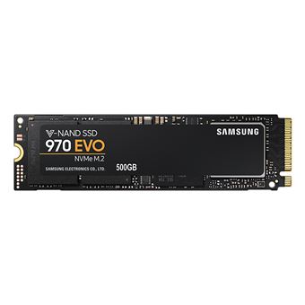 Disque SSD interne Samsung 970 EVO NVMe 500 Go Noir SSD internes Achat prix fnac