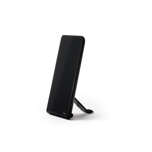 Antenne d’intérieur DVB-T/DVB-T2, performance 35, plate, active,noire