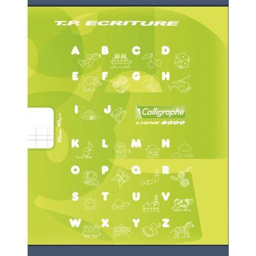 Cahier piqures 17x22 32p dbl l4 i/v u 90g