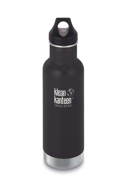 Gourde inox isotherme shale black bouchon classique (592 ml) klean kanteen