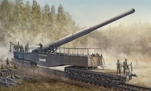 German 280mm K5(e) Railway Gun Leopold - 1:72e - Hobby Boss