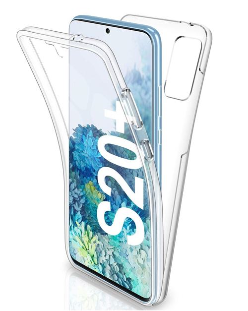 Coque pour Samsung Galaxy S20 PLUS - Portection Silicone Intégrale Transparent 2 Parties Avant Arrière Emboitable Phonillico®