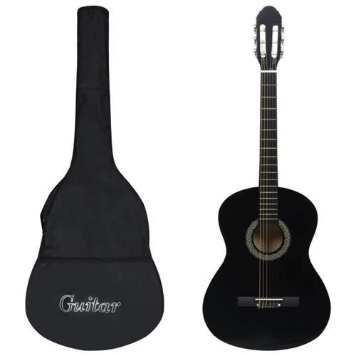 VIDAXL - Guitare Classique 4/4 - 39 pouces - Noir - Image 2