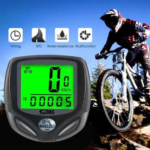 Durable Chronomètre Rétroéclairage Compteur de vitesse Compteur kilométrique vélo vélo imperméable wedazano407