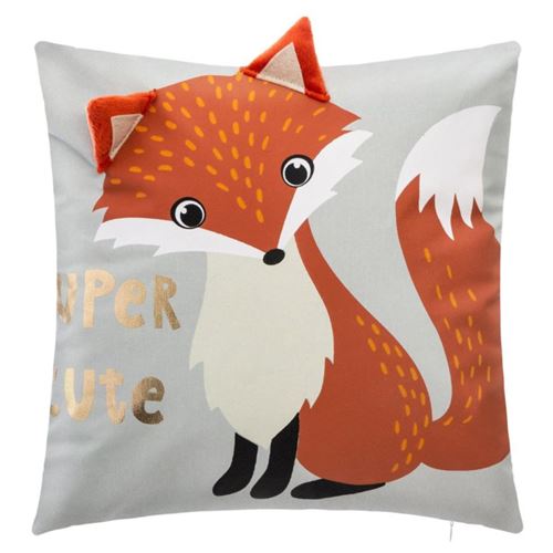 Coussin Renard - 40 x 40 cm