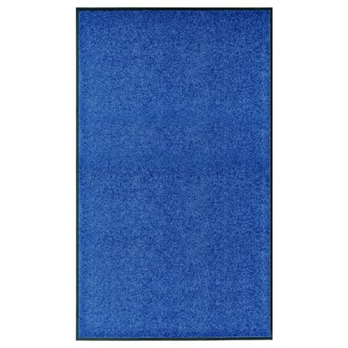 Paillasson lavable Bleu 90x150 cm vidaXL - Bleu