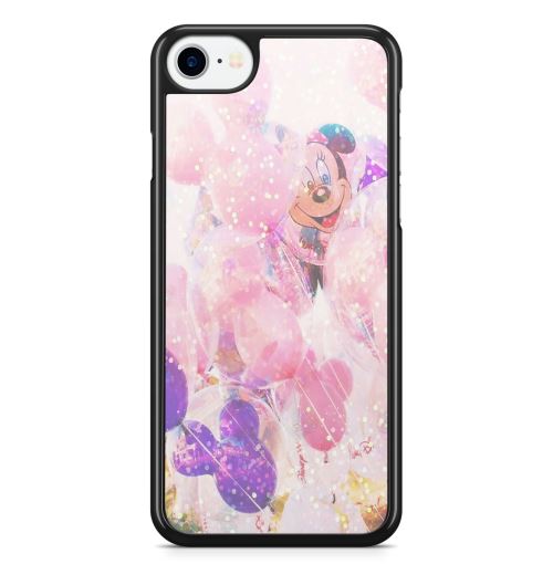 Coque Fifrelin Noire pour iPhone 5 et 5S et SE Mickey Minnie Disney Balloons
