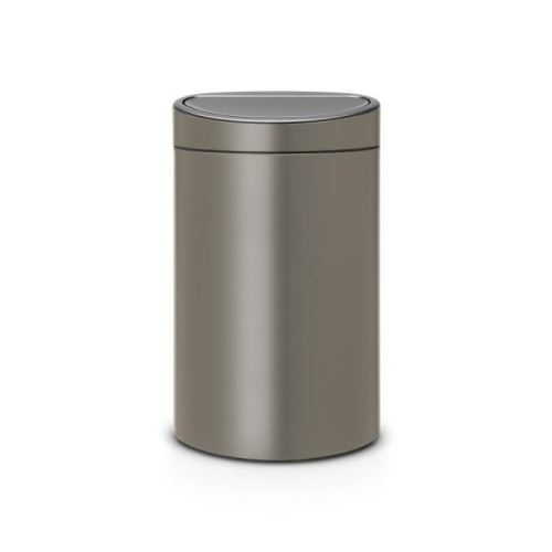 Brabantia poubelle touch bin - 40l - platinum 114908