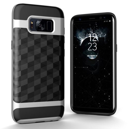 Galaxy S8 Coque Protection TPU Combinaison Effet Diamant Argenté ALS52601