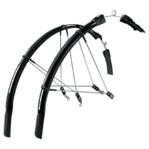 SKS Fender Set Raceblade Long 2 en plastique noir 25mm 28inch