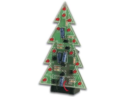 kit velleman sapin de noel leds clignotantes MK100