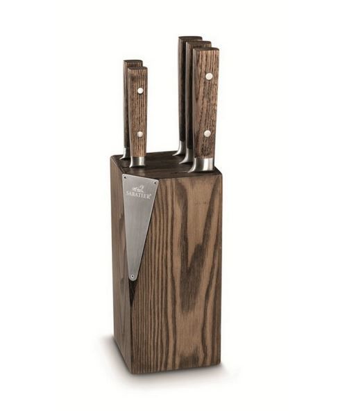bloc de 5 couteaux inox - 668682