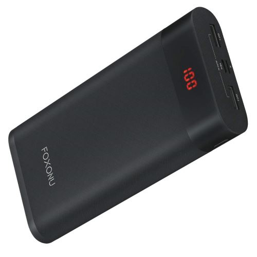 Batterie Externe 26800mAh, Power Bank Haute Capacité Chargeur Externe avec Ecran LED, 2 Ports USB 2