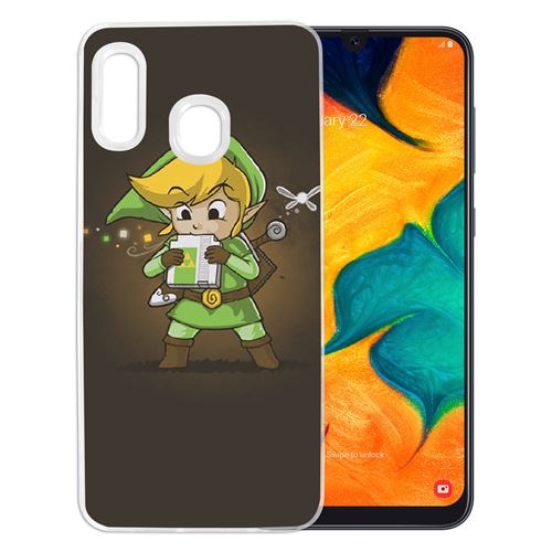 Coque pour Samsung Galaxy A20e -  Zelda Link Cartouche