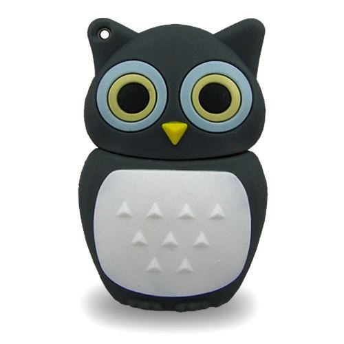 818-TEch no13700080016 Hi-Speed 2.0 clé USB 16 Go Hibou Oiseau UHU Gris