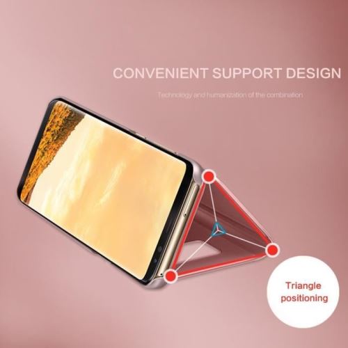 Etui en Cuir PU Premium Portefeuille de Protection Ultra Mince avec Porte-Carte Fonction Support et Magnétique à Rabat pour Samsung Galaxy J4 Plus 2018 Obesky Coque pour Galaxy J4 Plus 2018 Or Rose 