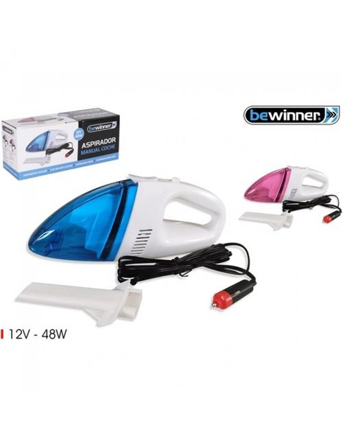 Aspirateur Manuel Bewinner 12 V Blanc Bleu