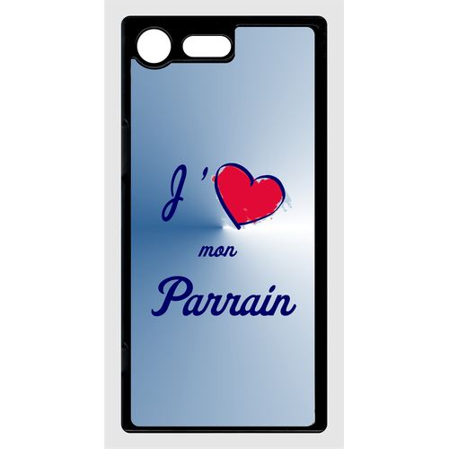 Coque Sony Xperia Xz Premium J'aime Mon Parrain Bleu