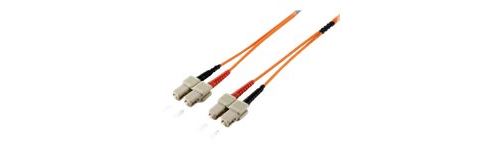 equip - Cordon de raccordement - mode unique SC (M) pour mode unique SC (M) - 5 m - fibre optique - duplex - 9 / 125 micromètres - OS2 - sans halogène - jaune
