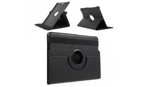 Etui aspect cuir noir support rotatif pour Samsung Galaxy Tab-S2 9,7 Pouces