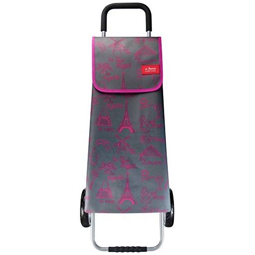 Les artistes paris a-1606 sac poussette textile gris rose